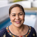 Portrait of a mature Latin woman at home